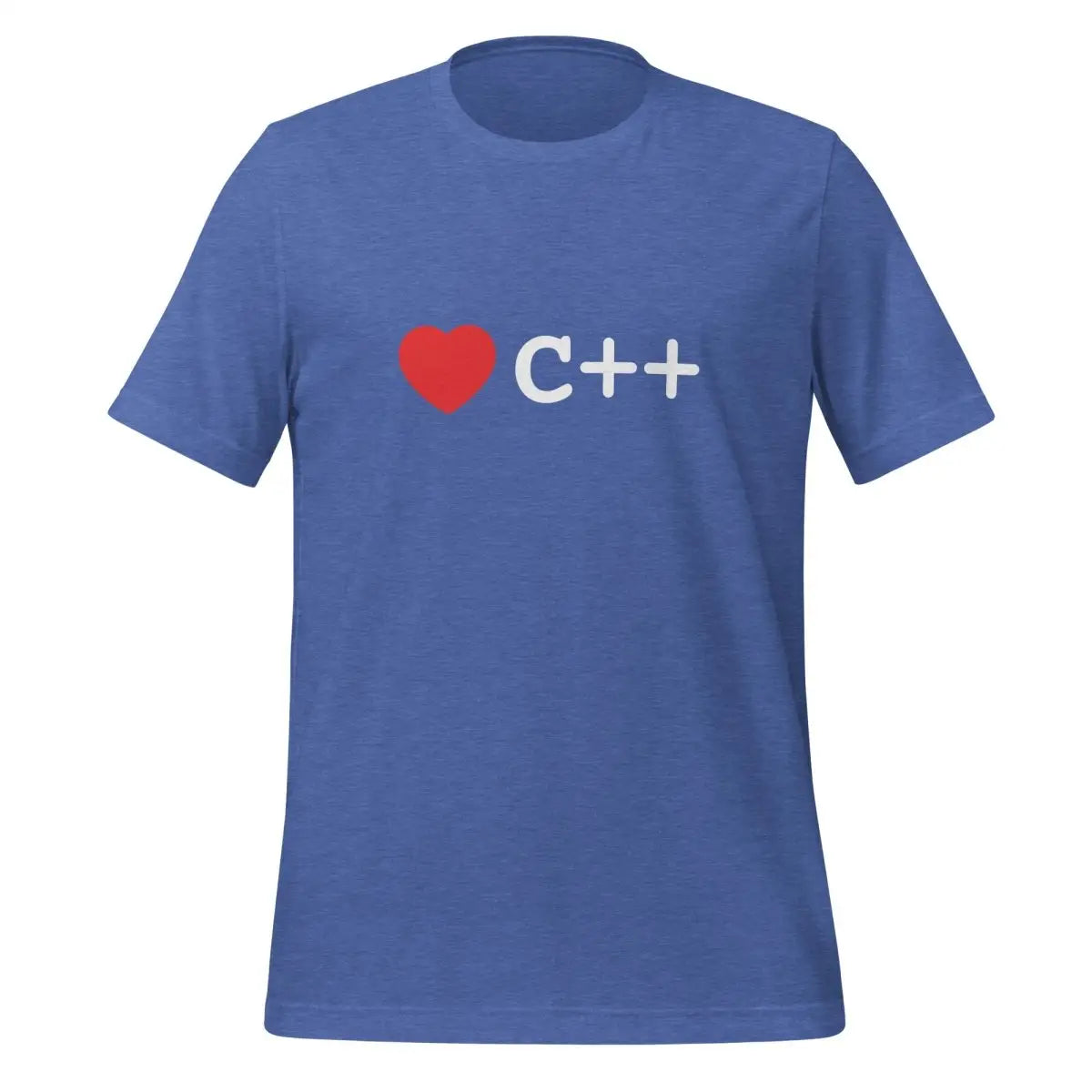 Heart C + + T-Shirt (unisex) - Heather True Royal / M