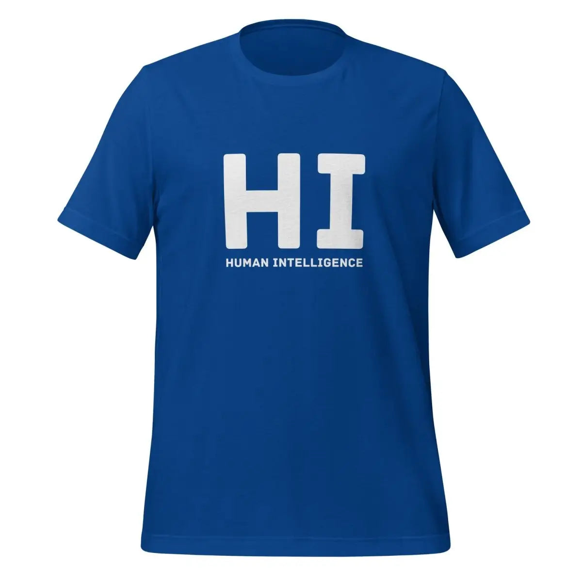 HI Human Intelligence T-Shirt (unisex) - True Royal / M