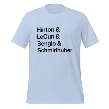 Hinton LeCun Bengio Schmidhuber T-Shirt 2 (unisex) - Baby Blue / M