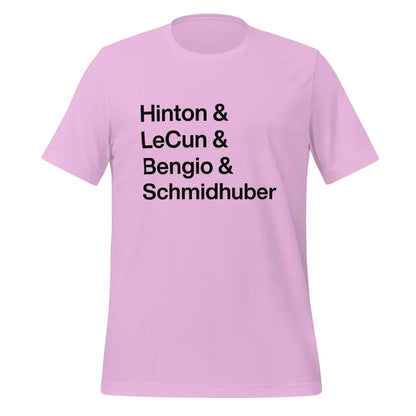 Hinton LeCun Bengio Schmidhuber T-Shirt 2 (unisex) - Lilac / M