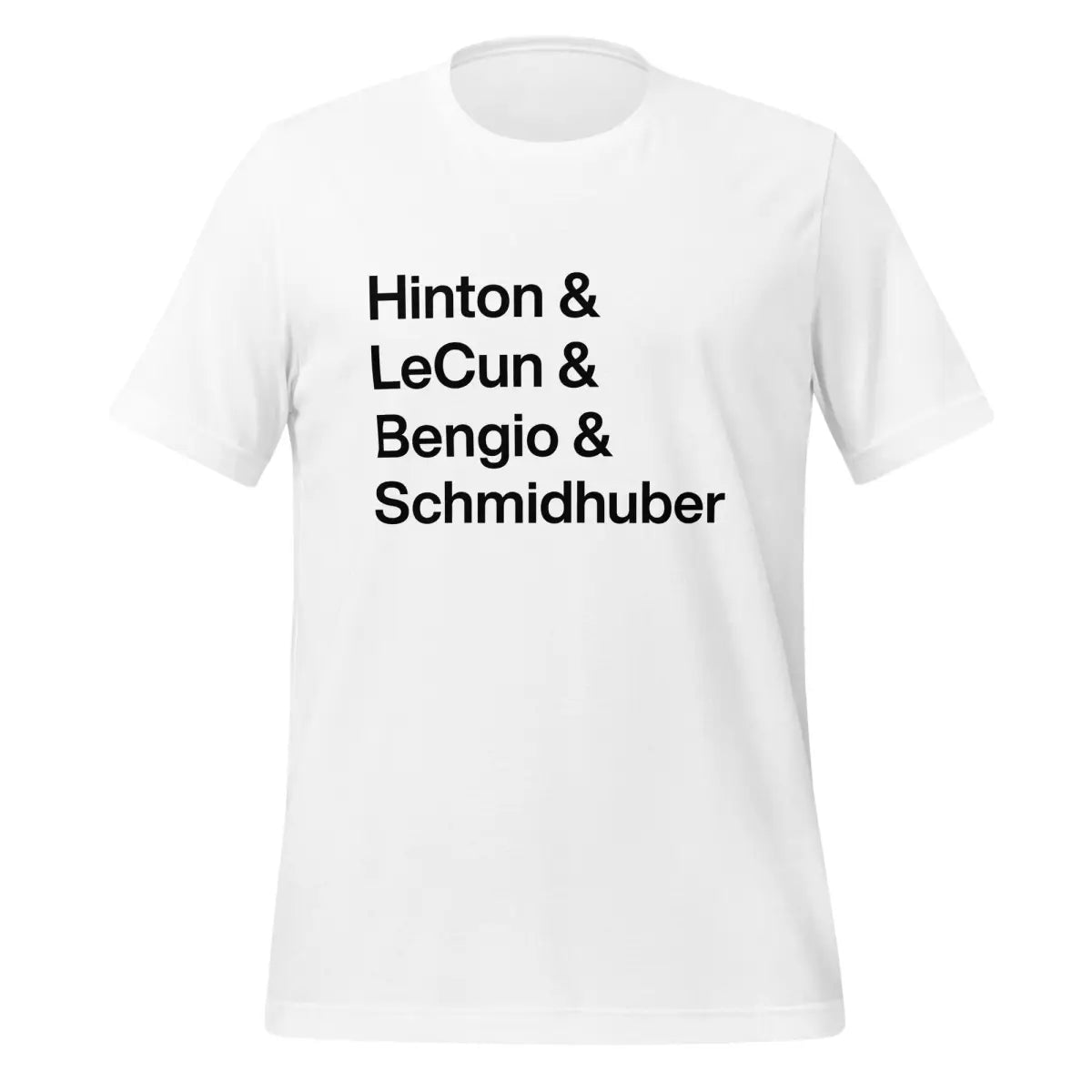 Hinton LeCun Bengio Schmidhuber T-Shirt 2 (unisex) - White / M