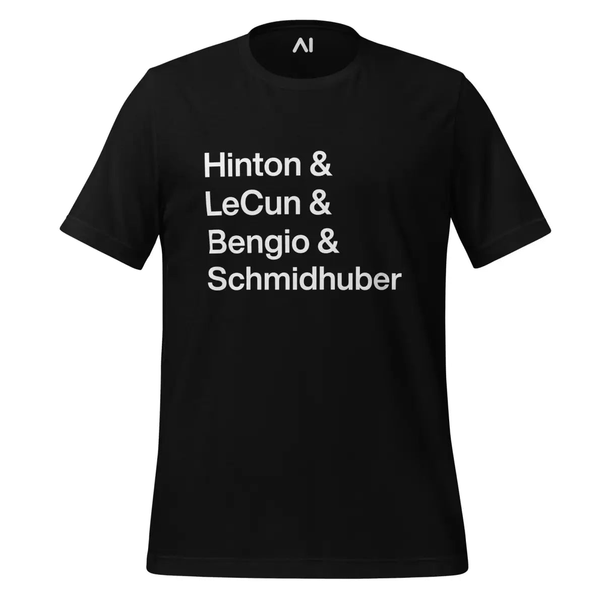 Hinton LeCun Bengio Schmidhuber T-Shirt (unisex) - Black / M