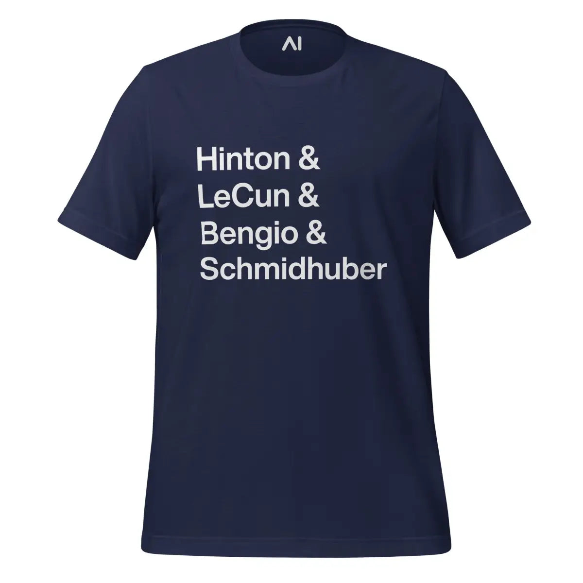 Hinton LeCun Bengio Schmidhuber T-Shirt (unisex) - Navy / M