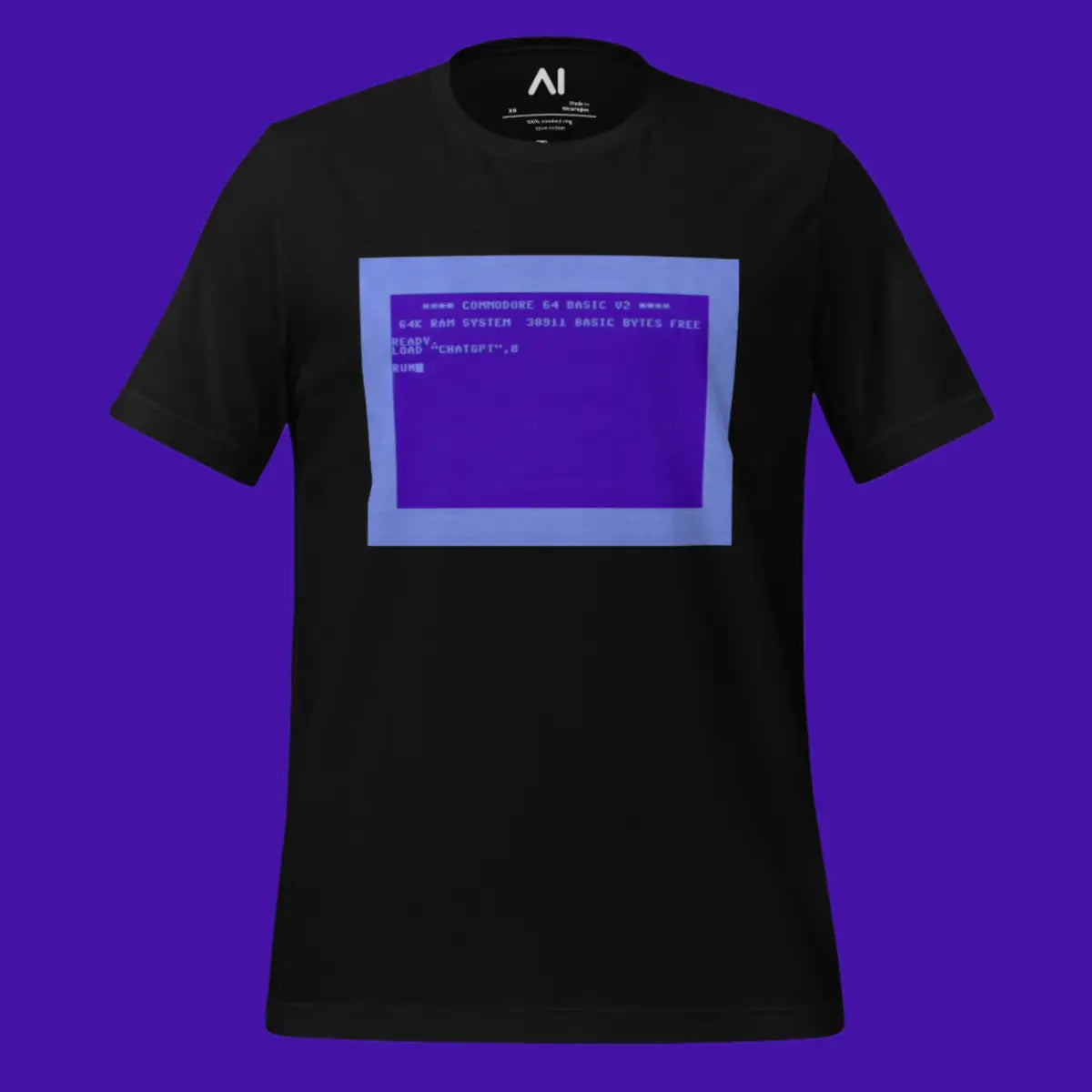 How to Run ChatGPT on a Commodore 64 T-Shirt (unisex)