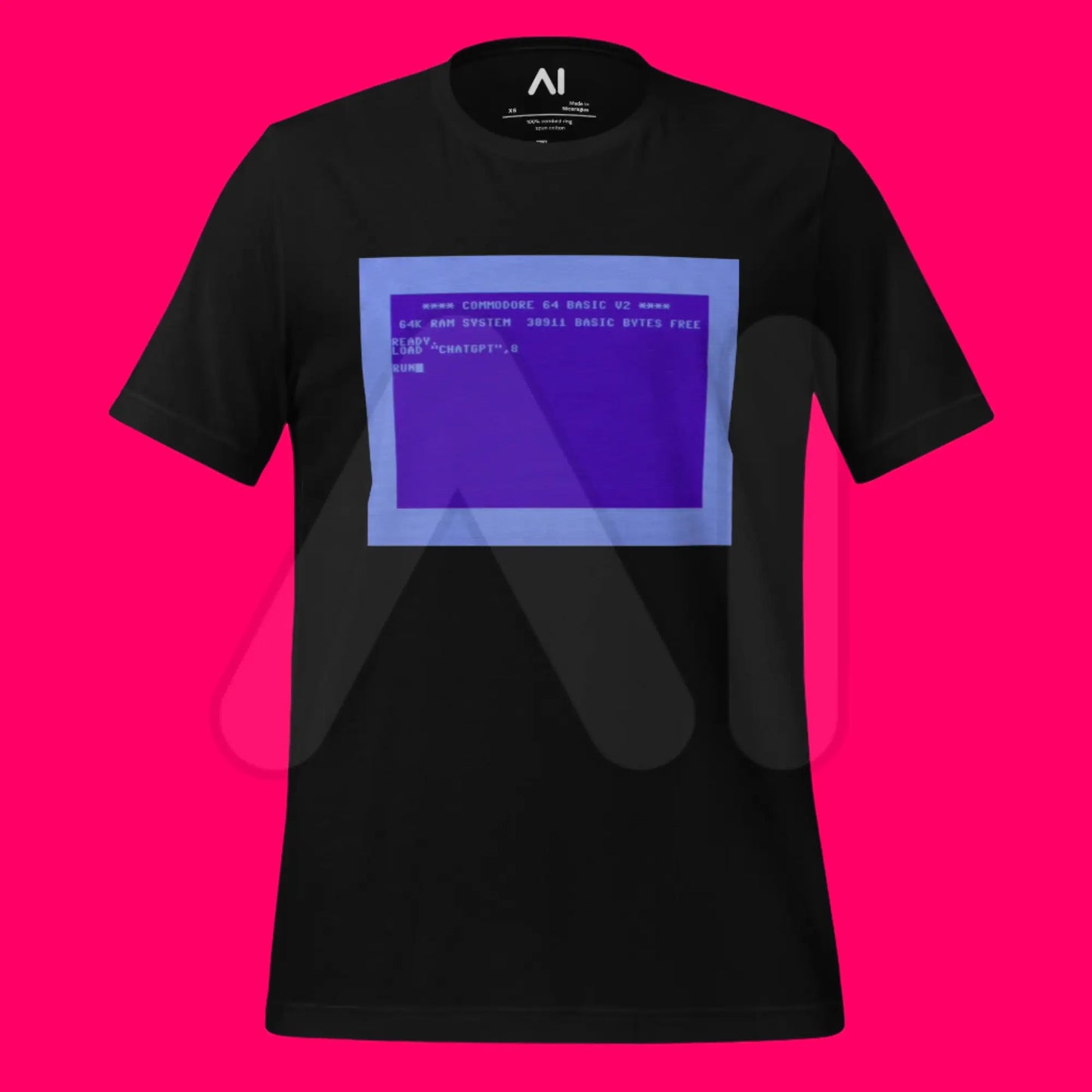 How to Run ChatGPT on a Commodore 64 T-Shirt (unisex)