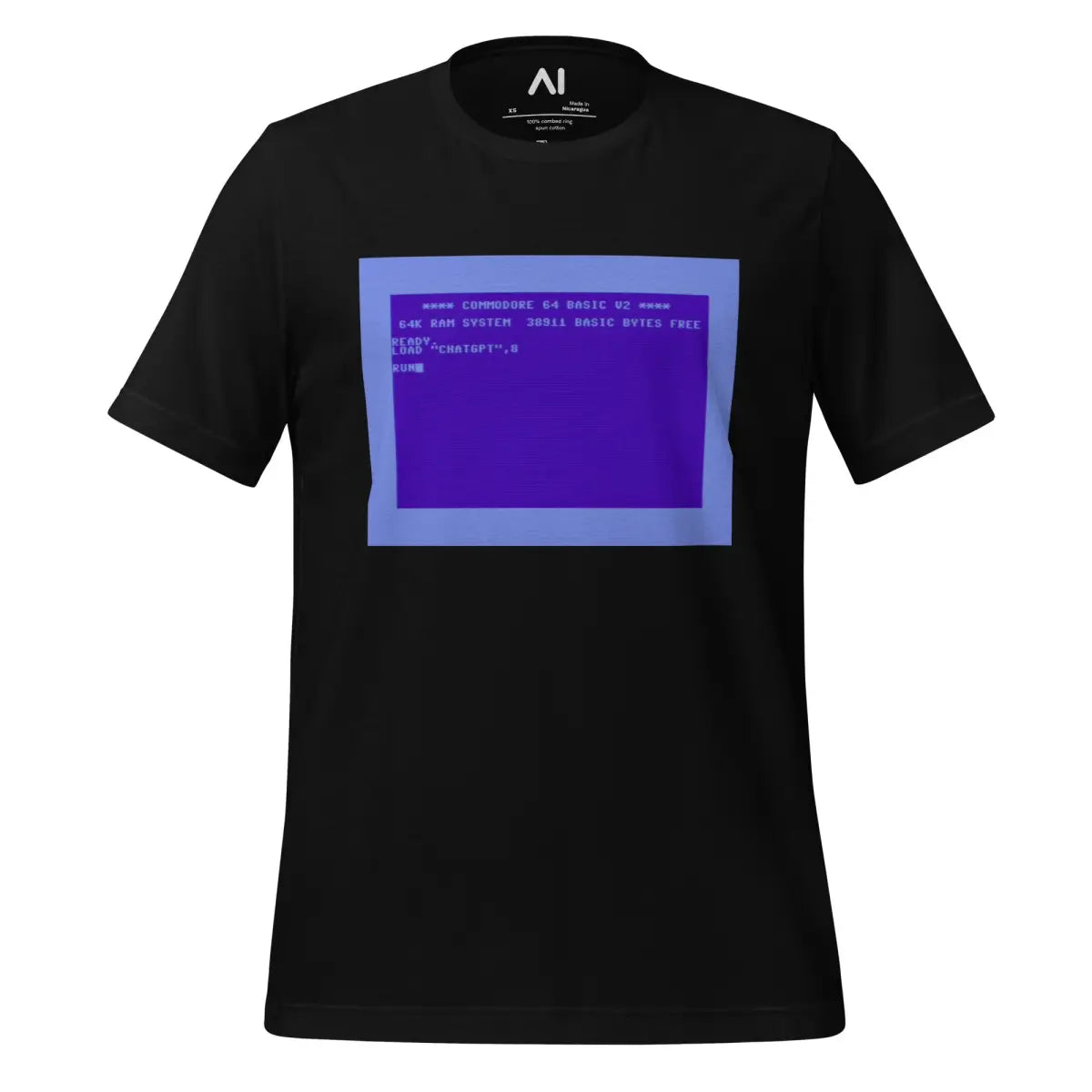 How to Run ChatGPT on a Commodore 64 T-Shirt (unisex) - Black / M