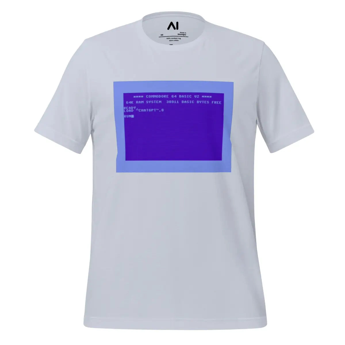 How to Run ChatGPT on a Commodore 64 T-Shirt (unisex) - Light Blue / M