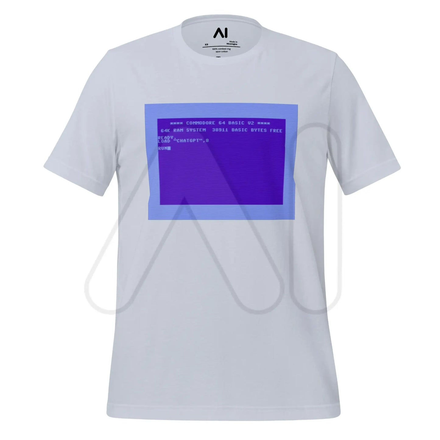 How to Run ChatGPT on a Commodore 64 T-Shirt (unisex) - Light Blue / M