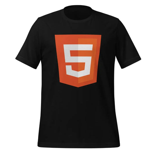 The Html5 Shield T-shirt (unisex) Black / m.