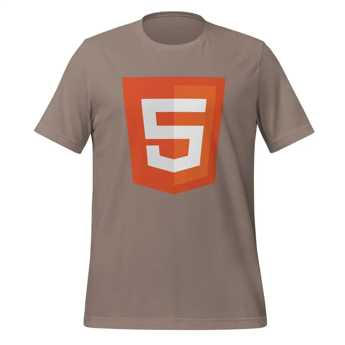 HTML5 Shield Icon T-Shirt (unisex) - Pebble / M