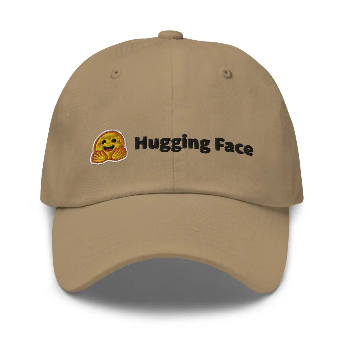 Hugging Face Black Logo Cap - Khaki