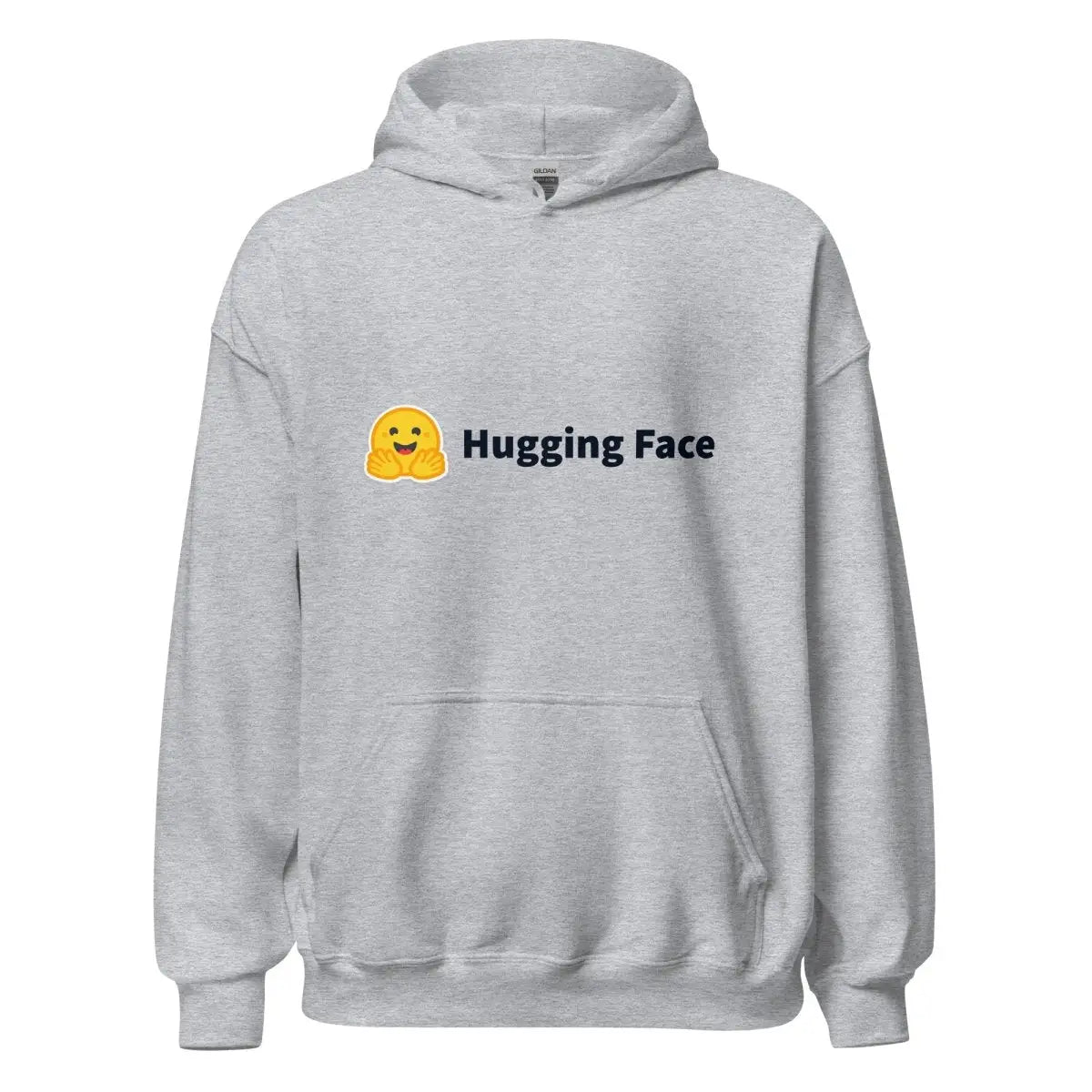 Hugging Face Black Logo Hoodie (unisex) - Sport Grey / M