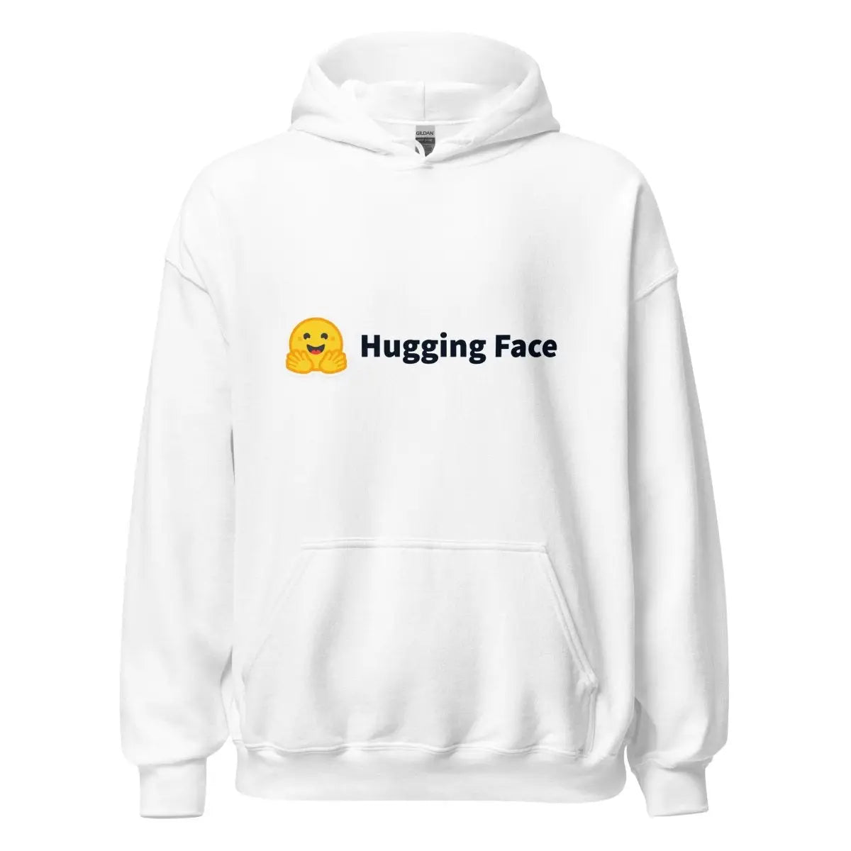 Hugging Face Black Logo Hoodie (unisex) - White / M