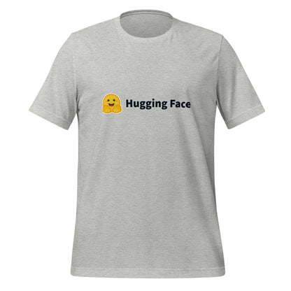 Hugging Face Black Logo T - Shirt (unisex) - Athletic Heather - AI Store