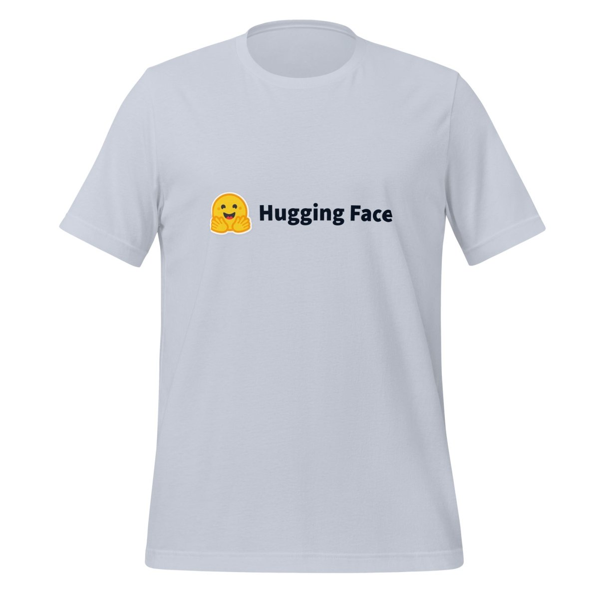 Hugging Face Black Logo T - Shirt (unisex) - Light Blue - AI Store