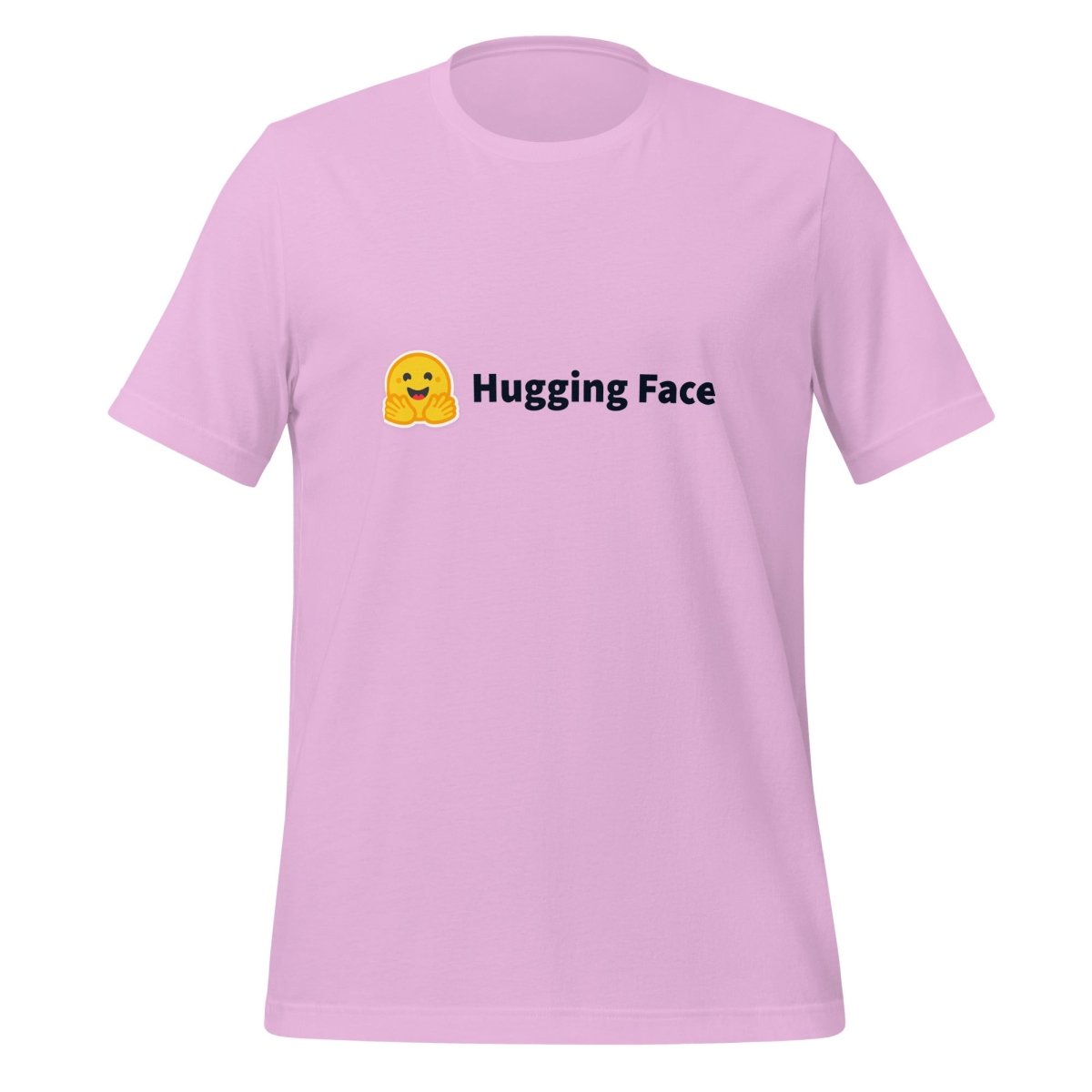 Hugging Face Black Logo T - Shirt (unisex) - Lilac - AI Store