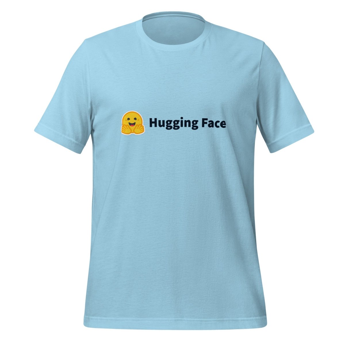 Hugging Face Black Logo T - Shirt (unisex) - Ocean Blue - AI Store