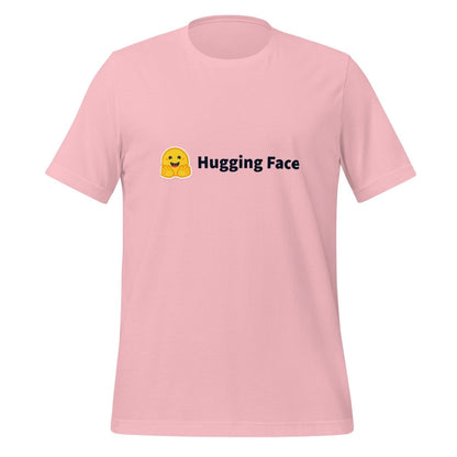 Hugging Face Black Logo T - Shirt (unisex) - Pink - AI Store