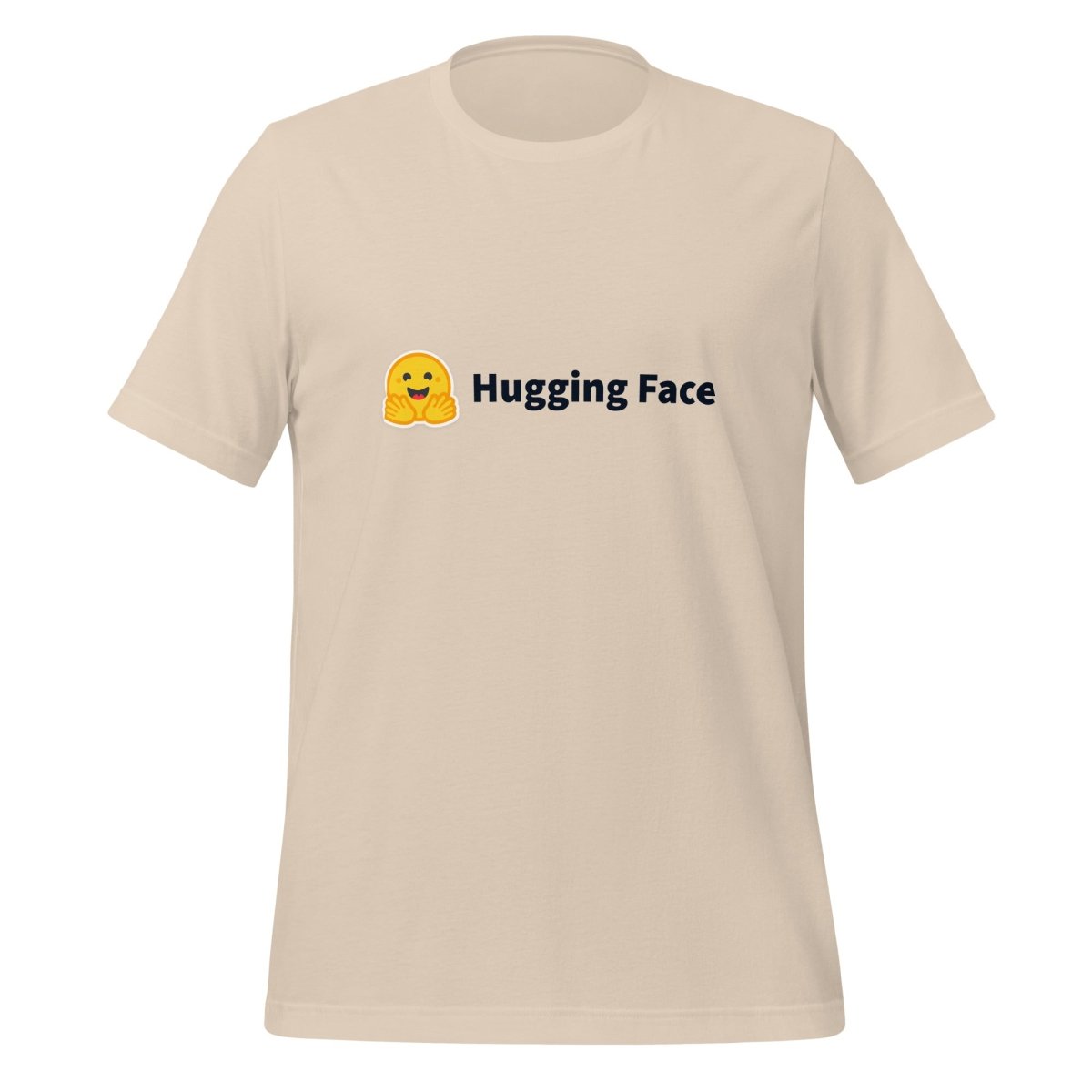 Hugging Face Black Logo T - Shirt (unisex) - Soft Cream - AI Store