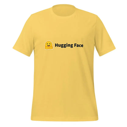 Hugging Face Black Logo T-Shirt (unisex) - Yellow / M