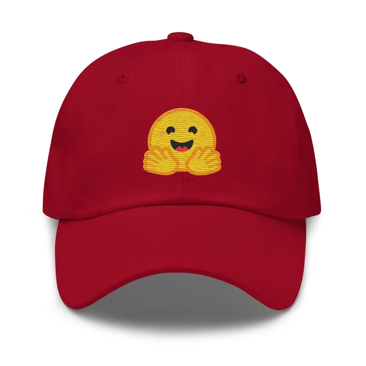 The Hugging Face Cap Cranberry.