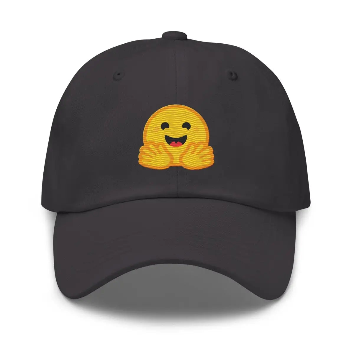 The Hugging Face Cap Dark Grey.