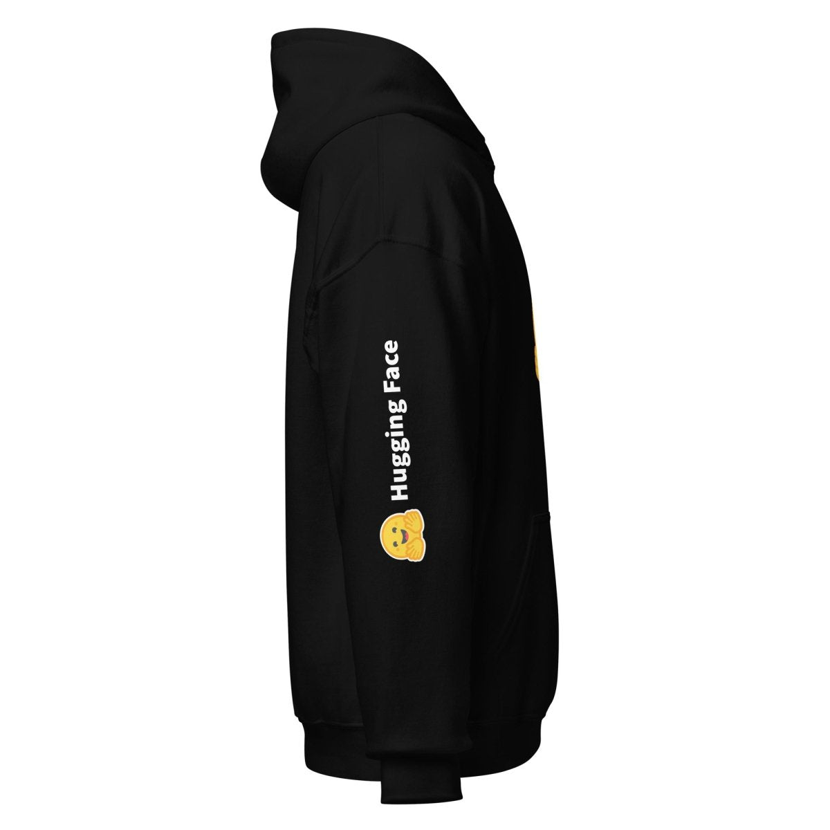 Hugging Face Icon and Logos Hoodie (unisex) - Black - AI Store