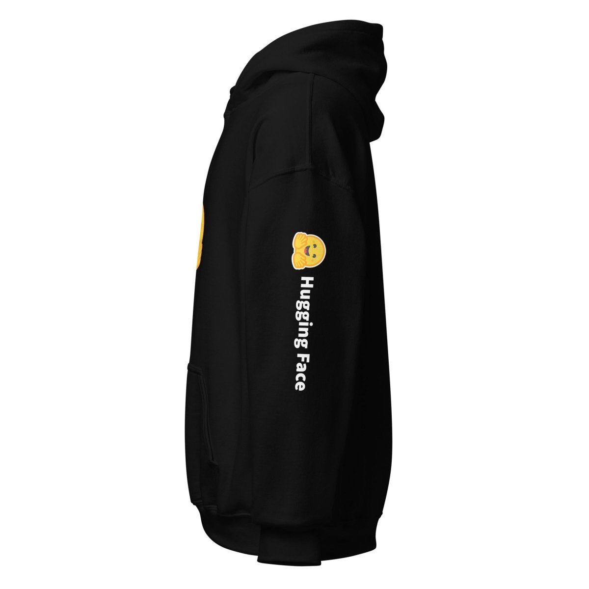 Hugging Face Icon and Logos Hoodie (unisex) - Black - AI Store