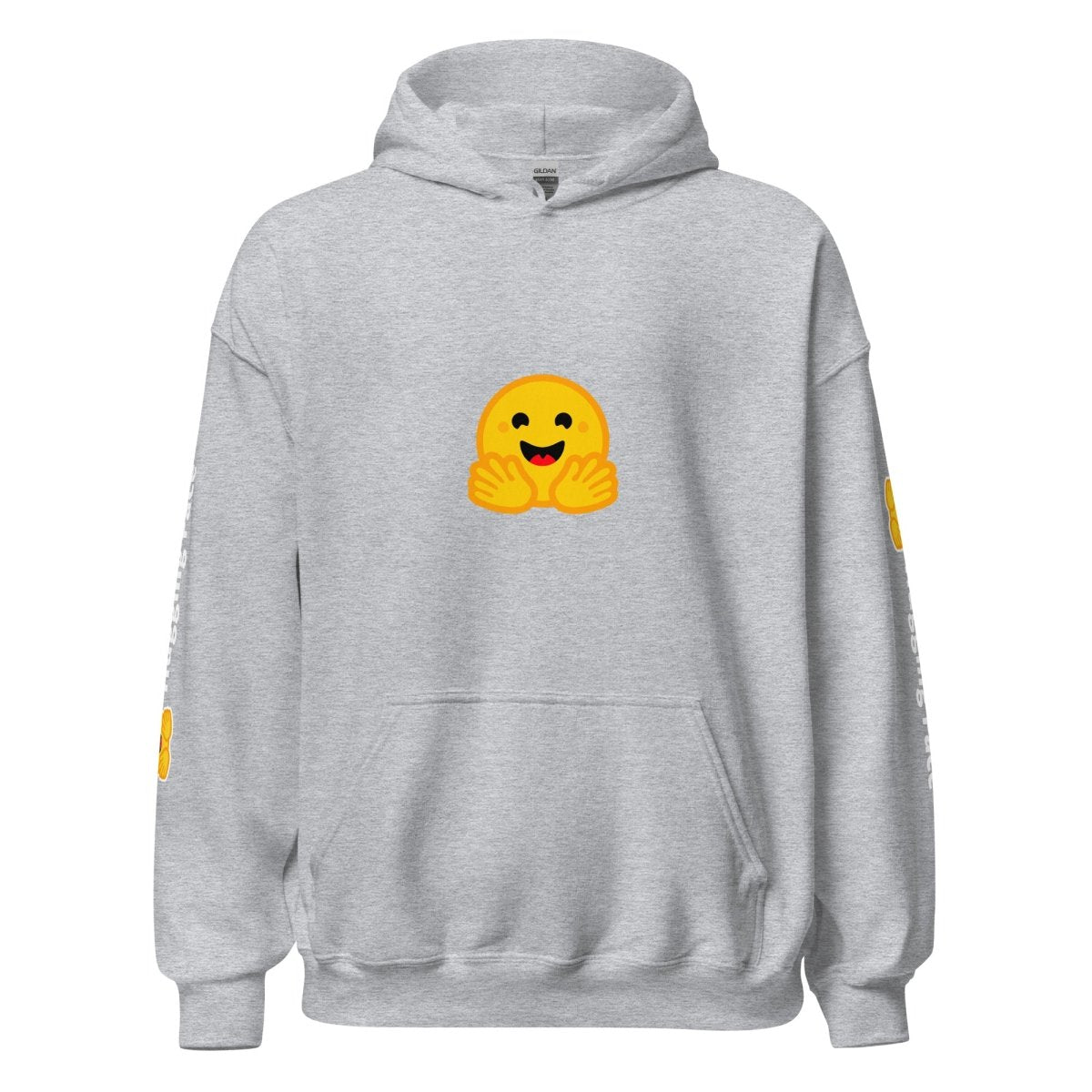 Hugging Face Icon and Logos Hoodie (unisex) - Sport Grey - AI Store