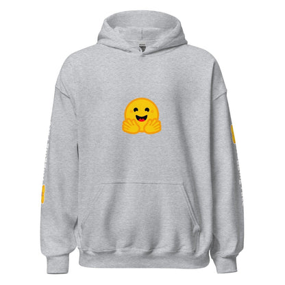 Hugging Face Icon and Logos Hoodie (unisex) - Sport Grey - AI Store