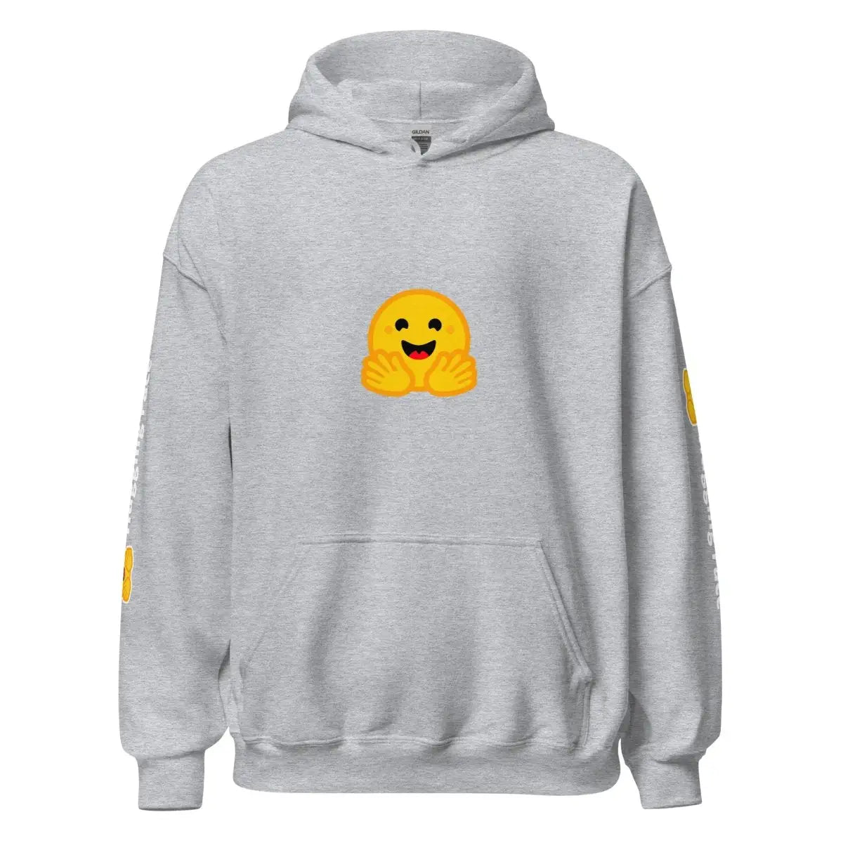 Hugging Face Icon and Logos Hoodie (unisex) - Sport Grey / M