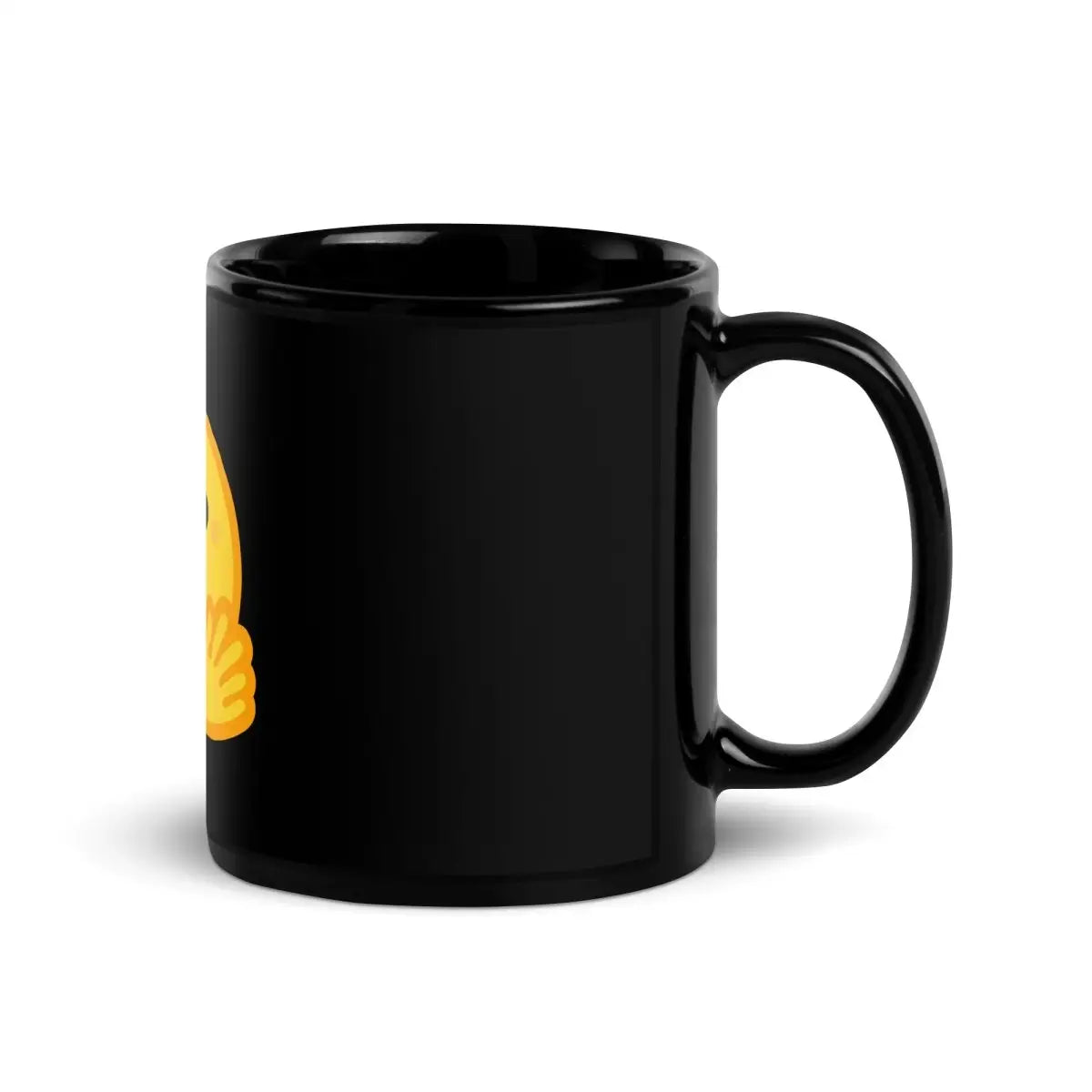 Hugging Face Icon Black Glossy Mug