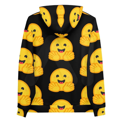 All-Over Print Hugging Face Icon Hoodie 2 (unisex)