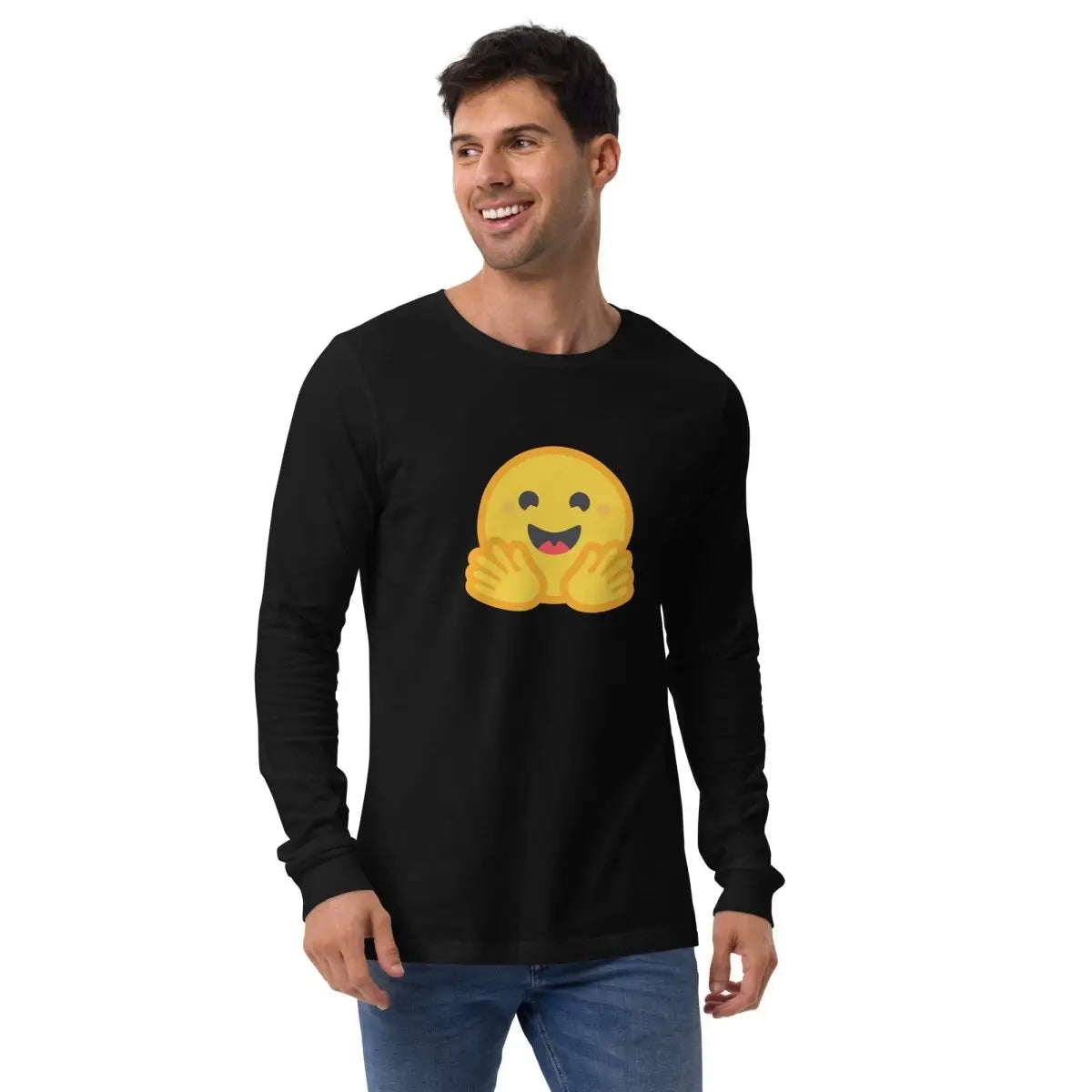 Hugging Face Icon Long Sleeve T-Shirt (unisex)