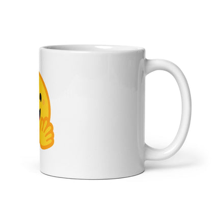 Hugging Face Icon on White Glossy Mug - 11 oz - AI Store