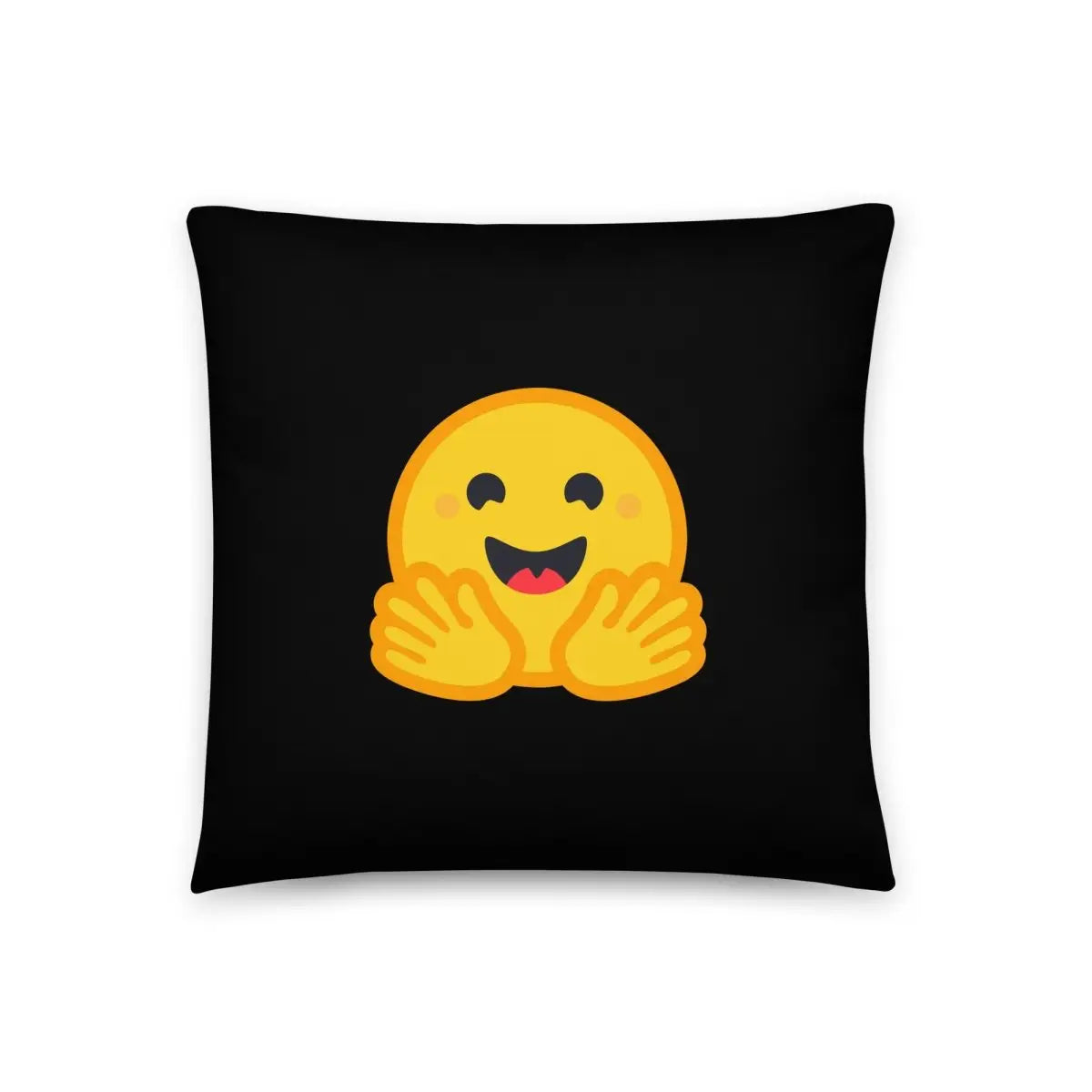 Hugging Face Icon Pillow - 18″×18″