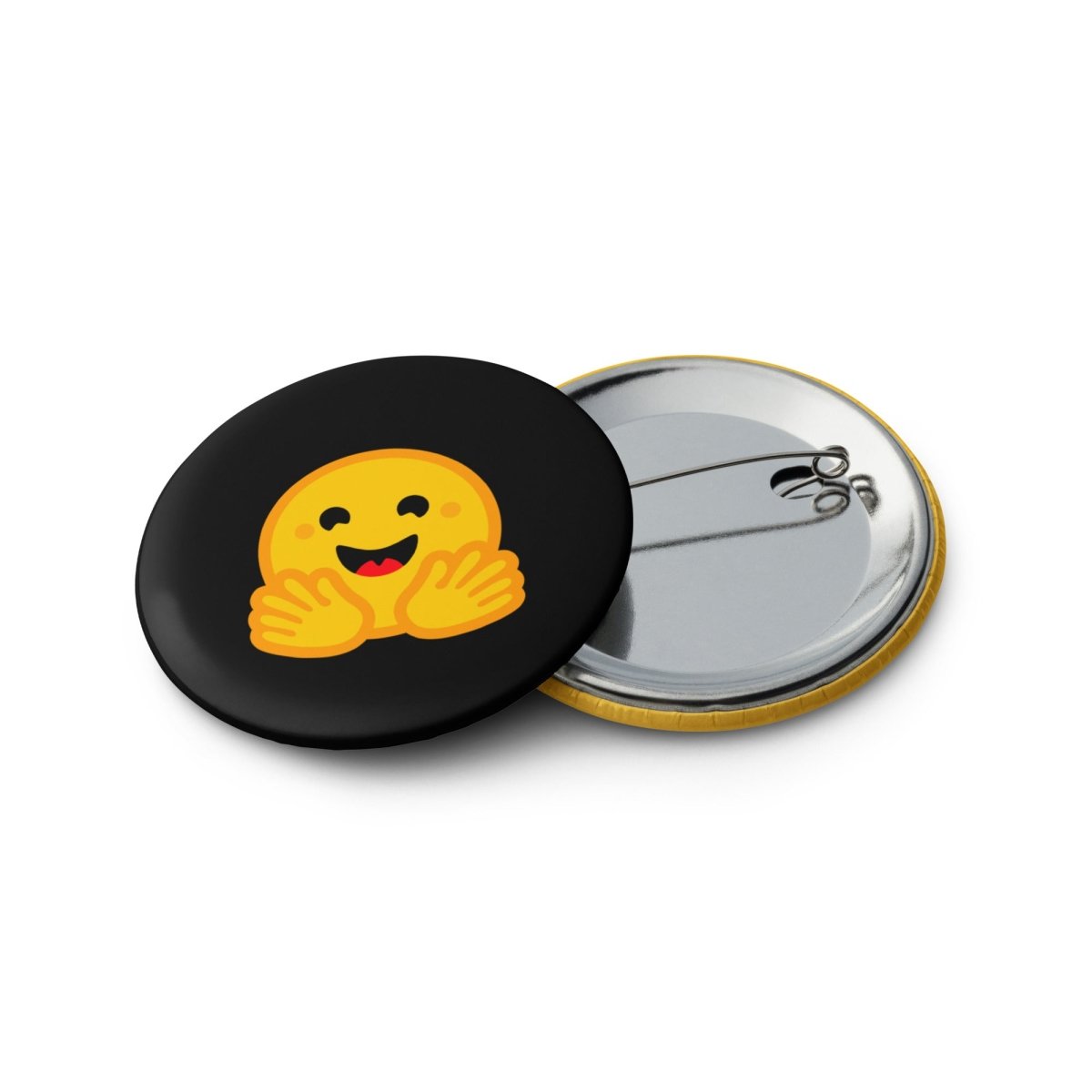 Hugging Face Icon Set of Pin Buttons - 1.25″ - AI Store