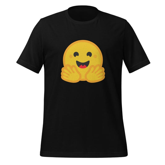 Hugging Face Icon T-Shirt (unisex) - Black - AI Store