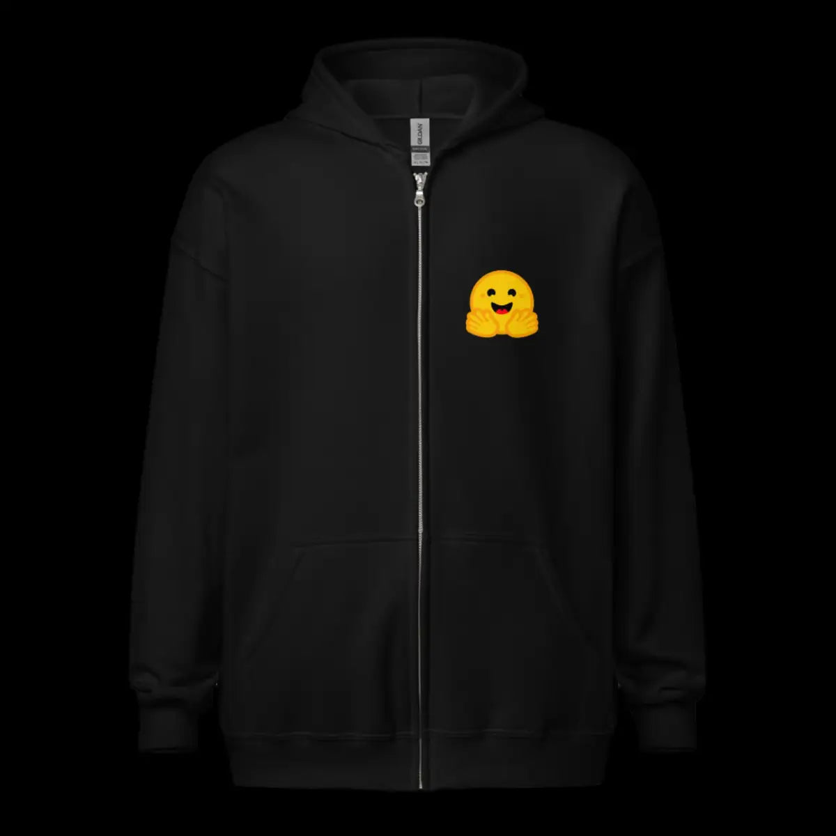 Hugging Face Icons Zip Hoodie (unisex)