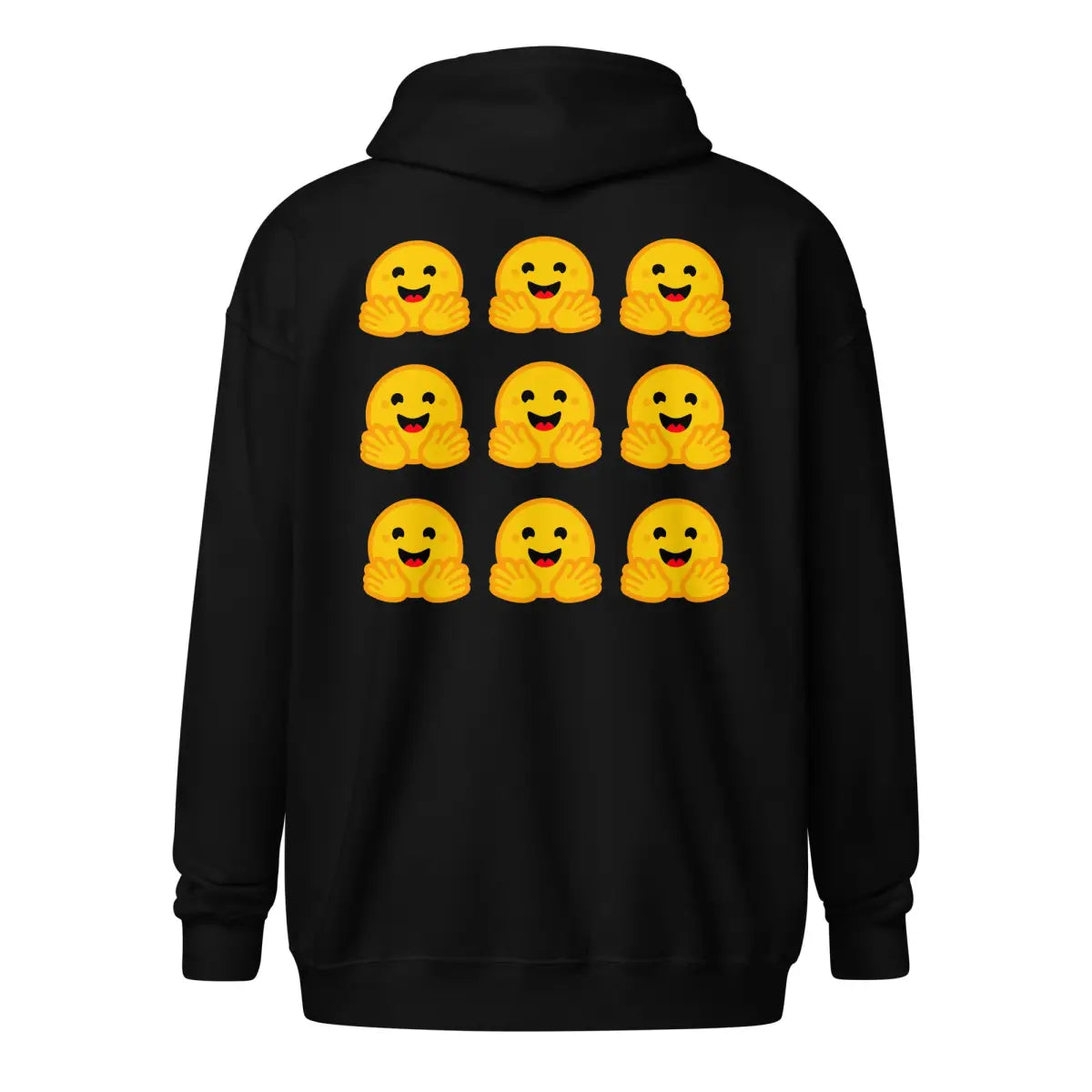 Hugging Face Icons Zip Hoodie (unisex)