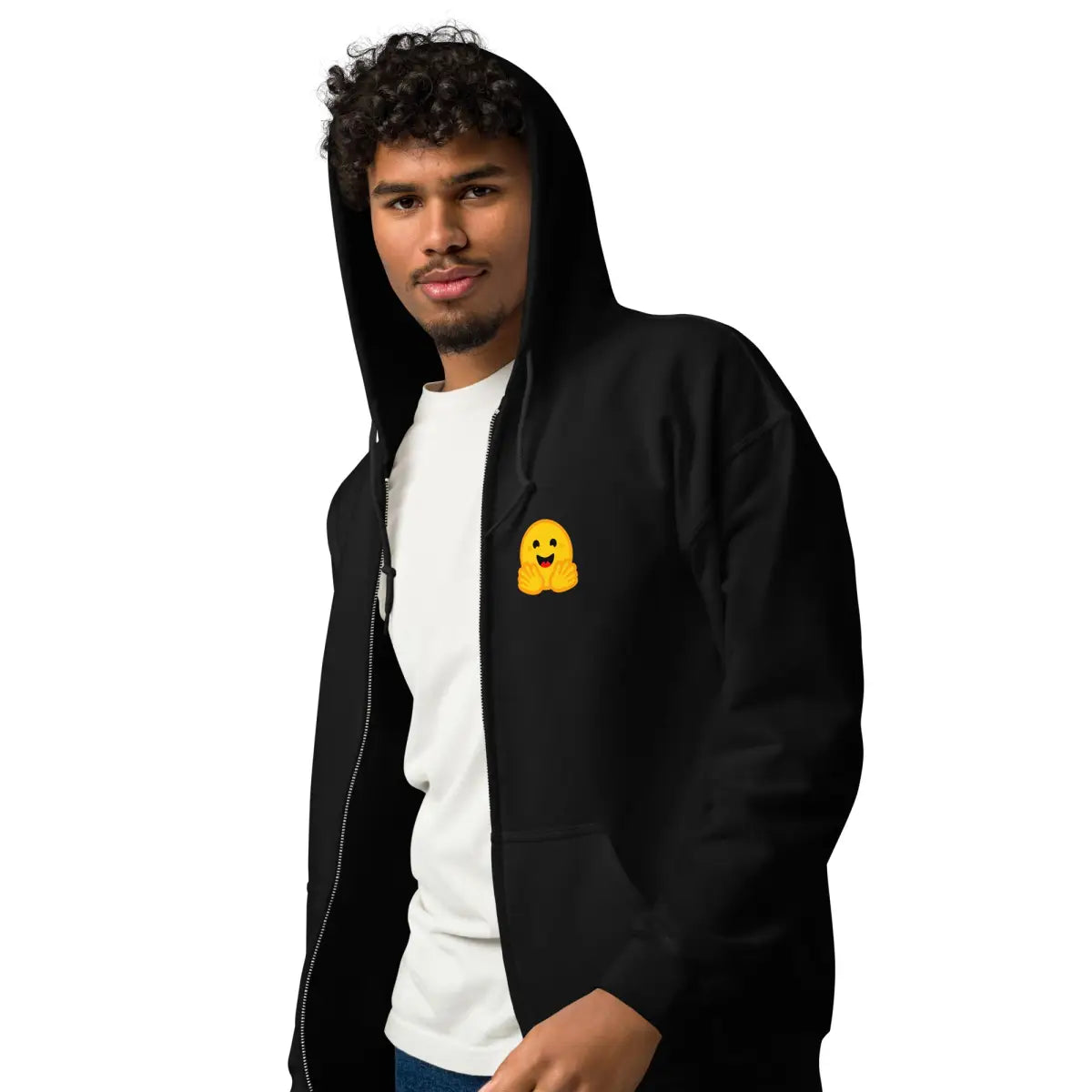 Hugging Face Icons Zip Hoodie (unisex)