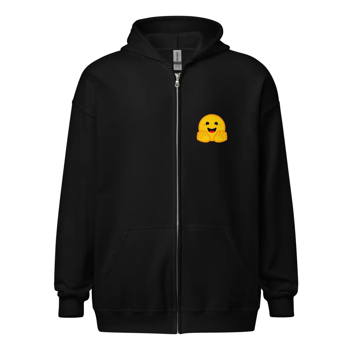 Hugging Face Icons Zip Hoodie (unisex) - Black / M