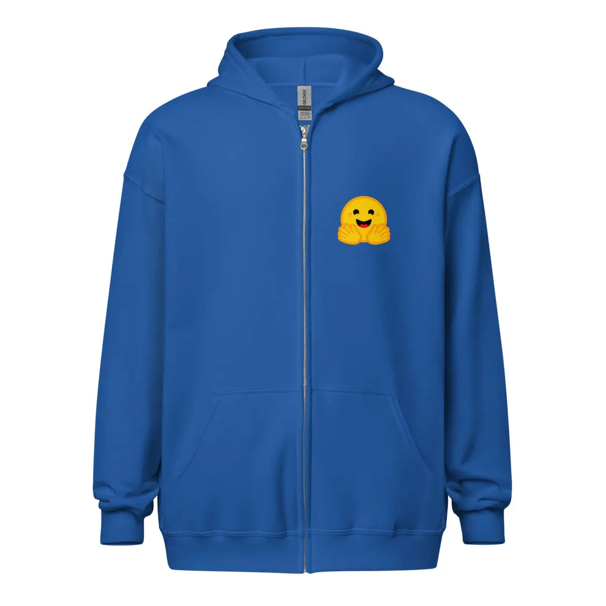 Hugging Face Icons Zip Hoodie (unisex) - Royal / M