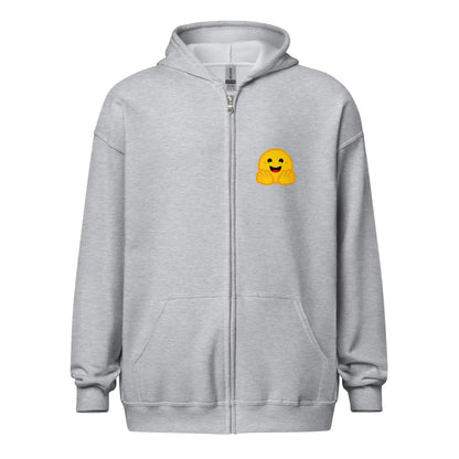 Hugging Face Icons Zip Hoodie (unisex) - Sport Grey / M