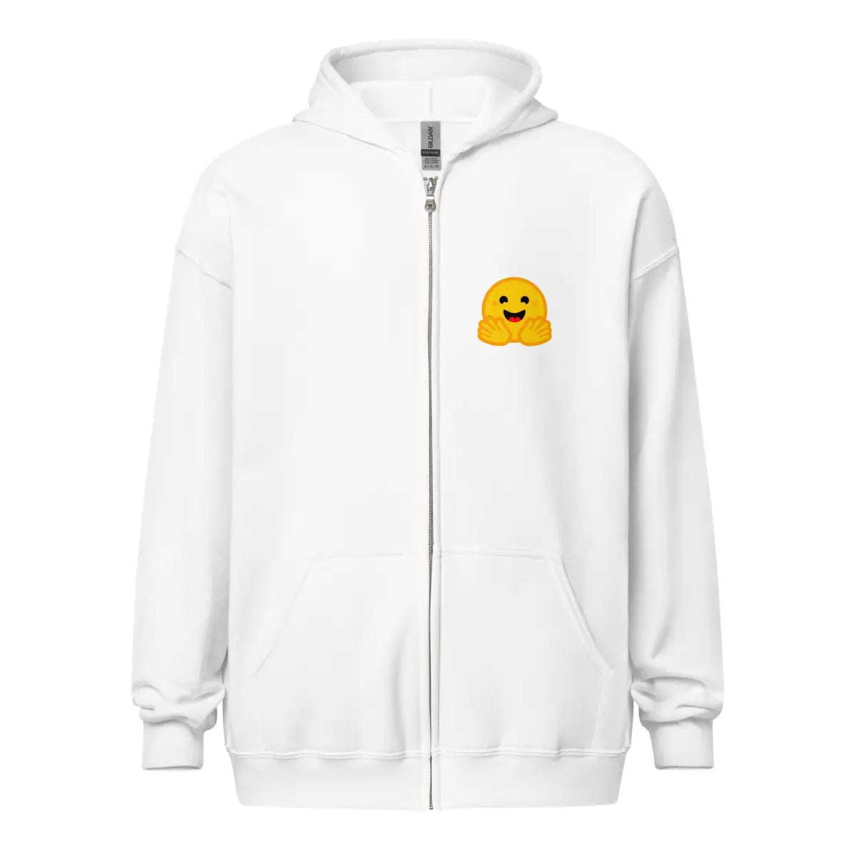 Hugging Face Icons Zip Hoodie (unisex) - White / M