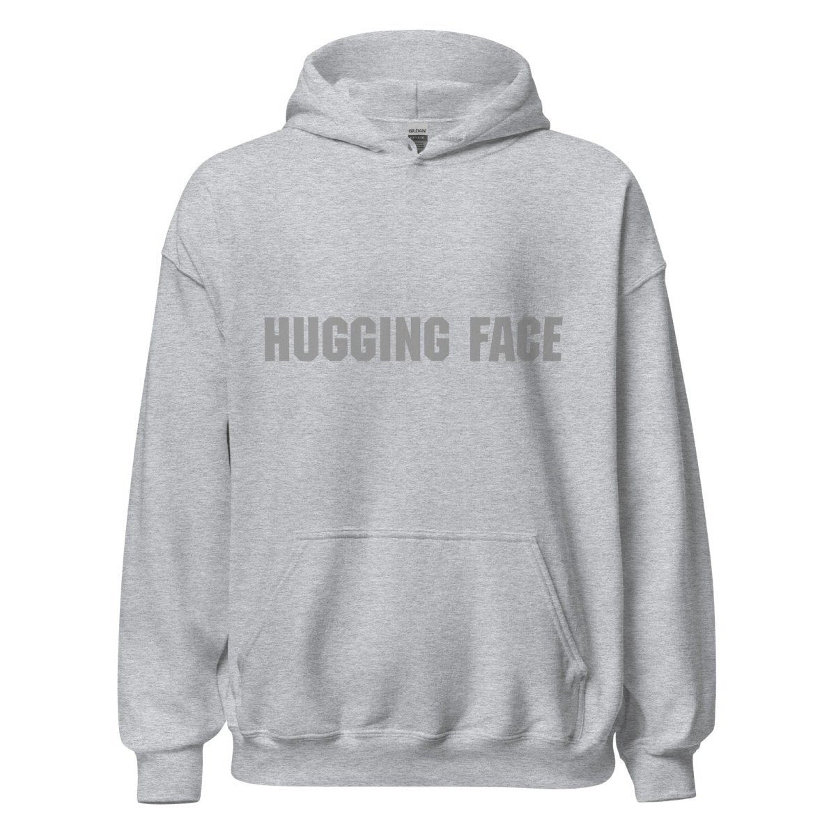 Hugging Face in Gray Hoodie (unisex) - Sport Grey - AI Store