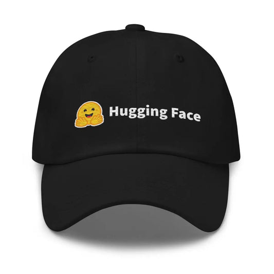 The Hugging Face Logo Cap Black.