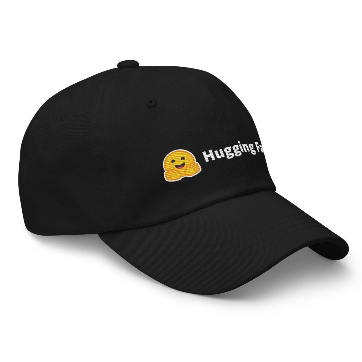 Hugging Face Logo Embroidered Cap - Black - AI Store