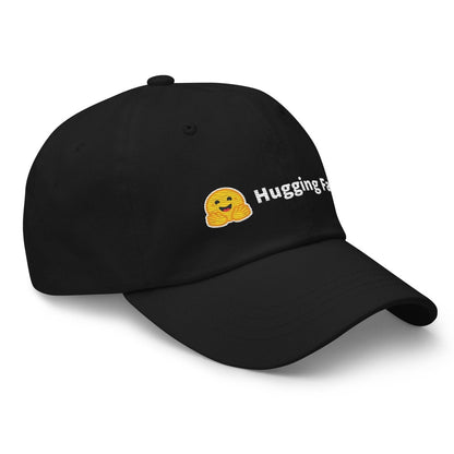 Hugging Face Logo Embroidered Cap - Black - AI Store