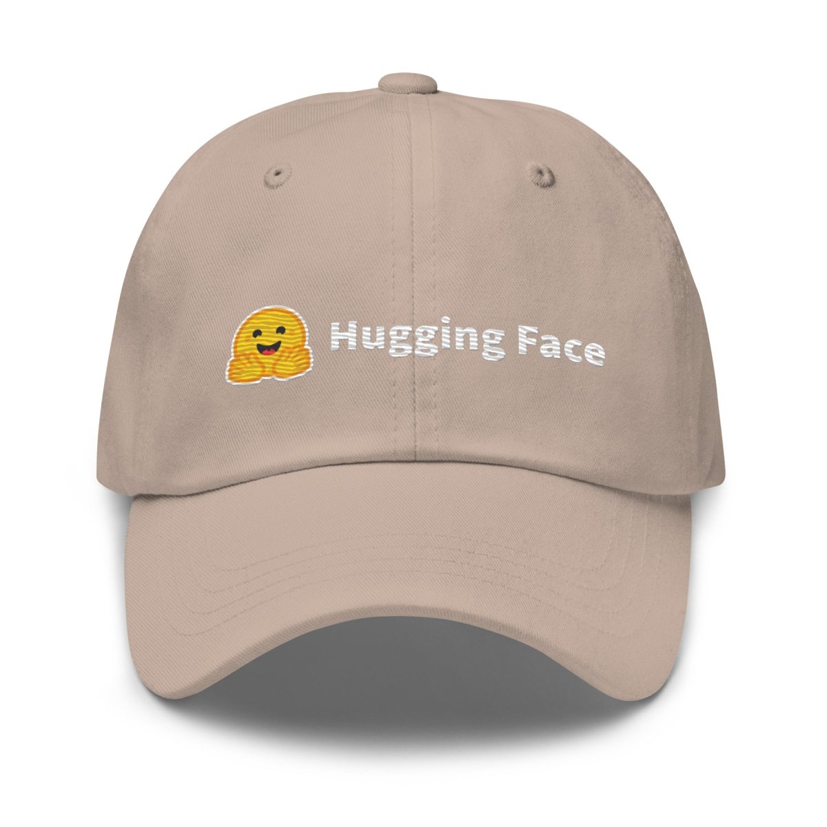 Hugging Face Logo Embroidered Cap - Stone - AI Store